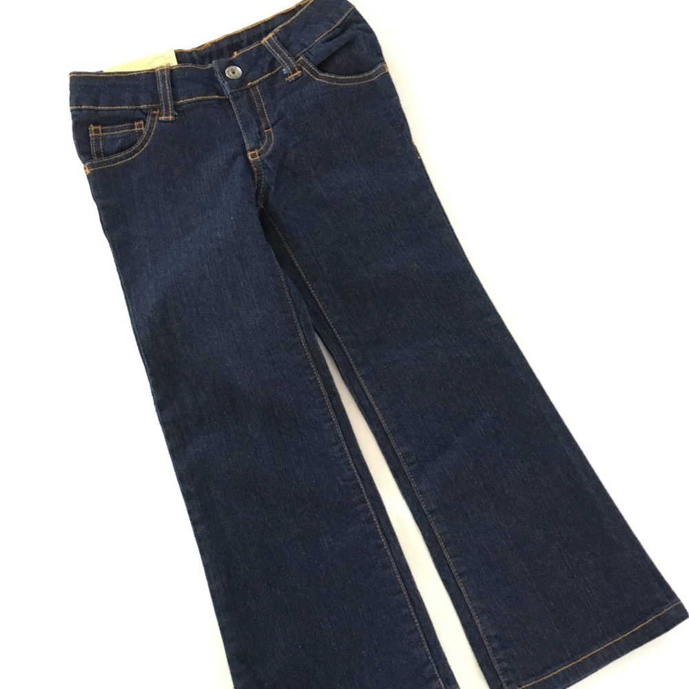 NWT Girls Boot Cut Blue Jeans, sz 4 XS extra small